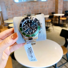 Micheal Kors Everest |Nam Giới |Niềng Xoay |Xanh Lá |Dây Kim Loại |Máy Pin (Quartz) |Size 43mm