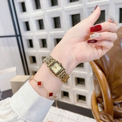 Micheal Kors Georgie |Nữ Giới |Mặt Vuông |Dây Kim Loại Vàng Gold |Máy Pin (Quartz) |Size 20mm