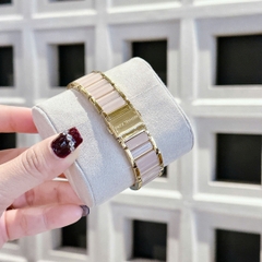 Micheal Kors Kerry |Nữ Giới |Mặt Đính Đá |Dây Kim Loại Mix Axetat Hồng |Máy Pin (Quartz) |Size 37mm