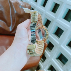 Micheal Kors Maritime |Nam Giới |Mặt Xanh Dương |Dây Kim Loại Vàng Gold |Máy Pin (Quartz) |Size 45mm