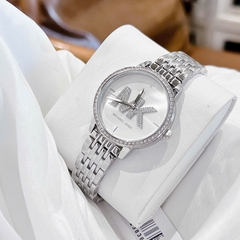 Micheal Kors Melissa |Nữ Giới |Logo Đính Đá |Dây Kim Loại Silver |Máy Pin (Quartz) |Size 35mm