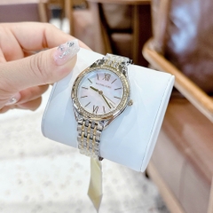 Micheal Kors Mindy |Nữ Giới |Mặt Đính Đá |Dây Kim Loại Demi Vàng |Máy Pin (Quartz) |Size 36mm