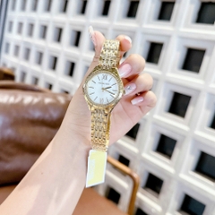 Micheal Kors Mindy |Nữ Giới |Mặt Đính Đá |Dây Kim Loại Vàng Gold |Máy Pin (Quartz) |Size 36mm