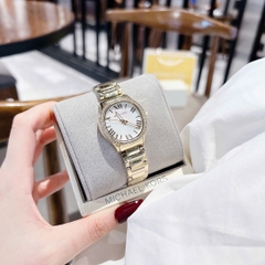 Micheal Kors Mini Sage |Nữ Giới |Mặt Khảm Trai |Dây Kim Loại Vàng Gold |Máy Pin (Quartz) |Size 31mm