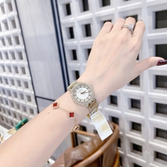 Micheal Kors Sylvia |Nữ Giới |Mặt Khảm Trai |Dây Kim Loại Vàng Gold |Máy Pin (Quartz) |Size 33mm