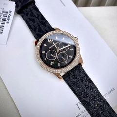 Michael Kors Tibby |Nữ Giới |Đính Đá |Dây Da Đen |Máy Pin (Quartz) |Size 38mm