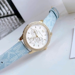 Michael Kors Tibby |Nữ Giới |Mặt Trắng |Dây Da Xanh |Máy Pin (Quartz) |Size 38mm