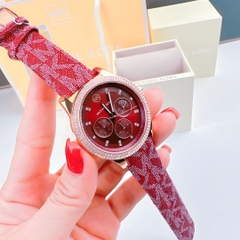 Michael Kors Tibby |Nữ Giới |Rose Gold |Dây Da Đỏ |Máy Pin (Quartz) |Size 38mm