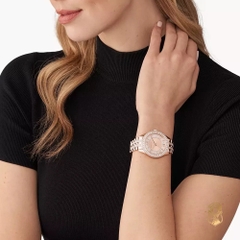 Michael Kors Harlowe |Nữ Giới |Rose Gold |Đính Đá |Dây Kim Loại |Máy Pin |Size Lớn 38mm