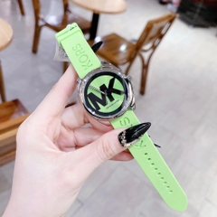 Michael Kors Janelle |Nữ Giới |Silver |Dây Silicone Xanh Lá |Máy Pin (Quartz) |Size 40mm