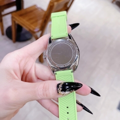 Michael Kors Janelle |Nữ Giới |Silver |Dây Silicone Xanh Lá |Máy Pin (Quartz) |Size 40mm