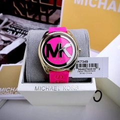 Michael Kors Janelle |Nữ Giới |Vàng Gold |Dây Silicone Hồng |Máy Pin (Quartz) |Size 40mm
