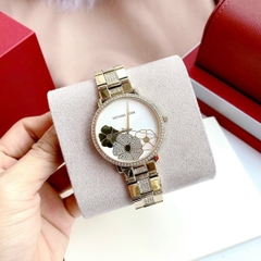 Michael Kors Jaryn |Nữ Giới |Mặt In Hoa |Dây Kim Loại Vàng Gold |Máy Pin (Quartz) |Size 38mm
