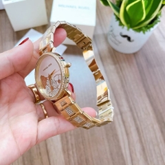 Michael Kors Jaryn |Nữ Giới |Mặt In Hoa |Dây Kim Loại Vàng Gold |Máy Pin (Quartz) |Size 38mm