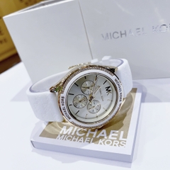 Michael Kors Jessa |Nữ Giới |Chronograph |Dây Silicone Trắng |Máy Pin (Quartz) |Size 40mm