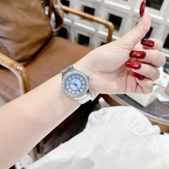 Micheal Kors Kerry |Nữ Giới |Mặt Xanh Da Trời |Dây Kim Loại Silver |Máy Pin (Quartz) |Size 36mm