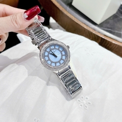 Micheal Kors Kerry |Nữ Giới |Mặt Xanh Da Trời |Dây Kim Loại Silver |Máy Pin (Quartz) |Size 36mm