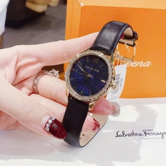 Michael Kors Layton |Nữ Giới |Mặt Khảm Trai Xanh |Dây Da Màu Đen |Máy Pin (Quartz) |Size 38mm