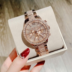 Michael Kors Layton |Nữ Giới |Rose Gold |Full Đá |Dây Kim Loại |Máy Pin (Quartz) |Size 42mm