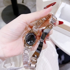Michael Kors Layton |Nữ Giới |Rose Gold |Mặt Tím |Dây Kim Loại |Máy Pin |Size Vừa 33mm