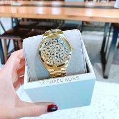 Micheal Kors Lennox Animal |Nữ Giới |Mặt Đinh Đá |Dây Kim Loại Vàng Gold |Máy Pin (Quartz) |Size 37mm