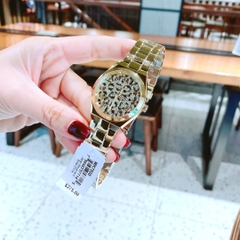 Micheal Kors Lennox Animal |Nữ Giới |Mặt Đinh Đá |Dây Kim Loại Vàng Gold |Máy Pin (Quartz) |Size 37mm