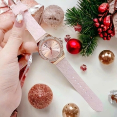 Michael Kors Lennox |Nữ Giới |Rose Gold |Dây Cao Su Hồng |Máy Pin (Quartz) |Size Lớn 37mm