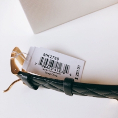 Michael Kors Mặt Vuông Đính Đá |Nữ Giới |Chronograph |Dây Da Đen |Máy Pin (Quartz) |Size 32x32mm