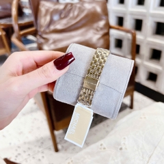 Micheal Kors Mini Harlowe |Nữ Giới |Mặt Xanh Lá |Dây Kim Loại Vàng Gold |Máy Pin (Quartz) |Size 33mm