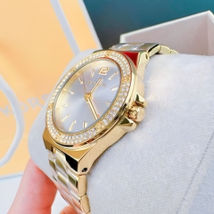 Michael Kors Mini Lenox |Nữ Giới |Vàng Gold |Dây Kim Loại |Máy Pin (Quartz) |Size Vừa 33mm