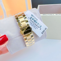 Michael Kors Mini Lenox |Nữ Giới |Vàng Gold |Dây Kim Loại |Máy Pin (Quartz) |Size Vừa 33mm