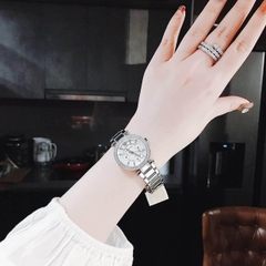 Michael Kors Mini Parker |Nữ Giới |Trắng Silver |Dây Kim Loại |Máy Pin (Quartz) |Size Vừa 33mm