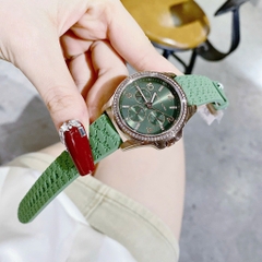 Michael Kors Mini Pilot |Nữ Giới |Đính Đá |Dây Silicone Xanh Lá |Máy Pin (Quartz) |Size 36mm