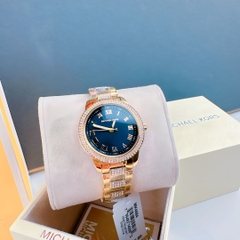 Michael Kors Outlet Tibby |Nữ Giới |Vàng Gold |Mặt Đen |Dây Kim Loại |Máy Pin |Size Vừa 34mm