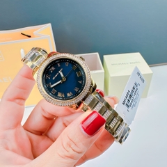 Michael Kors Outlet Tibby |Nữ Giới |Vàng Gold |Mặt Đen |Dây Kim Loại |Máy Pin |Size Vừa 34mm