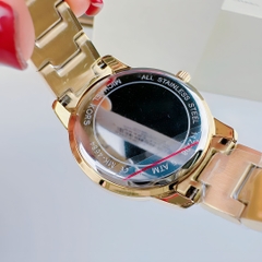 Michael Kors Outlet Tibby |Nữ Giới |Vàng Gold |Mặt Đen |Dây Kim Loại |Máy Pin |Size Vừa 34mm
