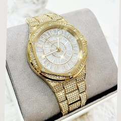 Michael Kors Oversided Lennox |Nữ Giới |Vàng Gold |Dây Kim Loại |Máy Pin |Size Lớn 41mm