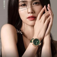 Micheal Kors Parker 6 Kim |Nữ Giới |Đính Đá |Dây Da Xanh Lá |Máy Pin (Quartz) |Size 39mm