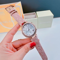 Michael Kors Parker Chronograph |Nữ Giới |Dây Da Hồng |Rose Gold |Máy Pin |Size Lớn 39mm