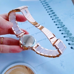 Michael Kors Parker Mini |Nữ Giới |Dây Kim Loại Mix Acetate Hồng |Máy Pin (Quartz) |Size 33mm