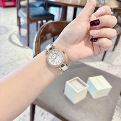 Micheal Kors Parker Mini |Nữ Giới |Rose Gold |Dây Kim Loại Mix Acetat Trắng |Máy Pin (Quartz) |Size 33mm