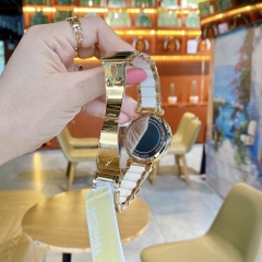 Michael Kors Parker |Nữ Giới |Vàng Gold |Dây Kim Loại Mix Acetate Trắng |Máy Pin |Size Lớn 39mm