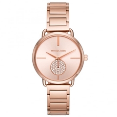 Michael Kors Portia |Nữ Giới |Đính Đá |Dây Kim Loại Rose Gold |Máy Pin (Quartz) |Size 37mm