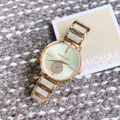 Michael Kors Portia |Nữ Giới |Vàng Gold |Đính Đá |Dây Kim Loại |Máy Pin |Size Lớn 36mm