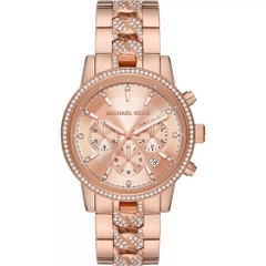 Michael Kors Ritz Chronograph |Nữ Giới |Rose Gold |Dây Kim Loại |Máy Pin |Size Lớn 41mm