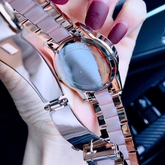 Michael Kors Ritz |Nữ Giới |Rose Gold |Dây Acetate Hồng |Máy Pin (Quartz) |Size Lớn 37mm