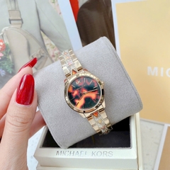 Michael Kors Runway Mercer |Nữ Giới |Mặt Nâu |Dây Kim Loại |Máy Pin |Size Nhỏ 28mm
