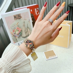 Michael Kors Runway Mercer |Nữ Giới |Mặt Nâu |Dây Kim Loại |Máy Pin |Size Nhỏ 28mm