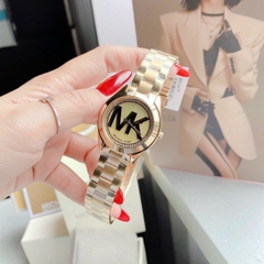 Michael Kors Runway Mini Slim |Nữ Giới |Vàng Gold |Dây Kim Loại |Máy Pin |Size Vừa 33mm
