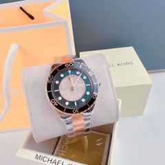 Michael Kors Runway |Nữ Giới |Mặt Đen |Dây Kim Loại Demi Rose Gold |Máy Pin (Quartz) |Size 40mm